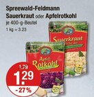 Sauerkraut oder Apfelrotkohl von Spreewald-Feldmann im aktuellen V-Markt Prospekt für 1,29 €