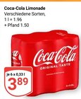 Aktuelle Coca Cola Angebote bei GLOBUS in Nettetal Aktuelles Coca-Cola Angebot bei GLOBUS in Nettetal ab 3,89 €