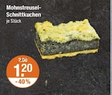 Mohnstreusel-Schnittkuchen im aktuellen V-Markt Prospekt für 1,20 €