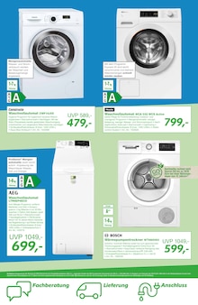 Waschmaschine im EP: Prospekt "volle Waschkraft für wenig Pulver." mit 12 Seiten (München)