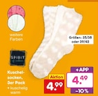 Kuschelsocken 3er Pack für 4,49 € bei Netto Marken-Discount im Angebot Kuschelsocken 3er Pack im aktuellen Netto Marken-Discount Prospekt