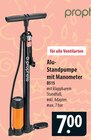 Alu-Standpumpe mit Manometer Angebote von Prophete bei famila Nordost Neustadt für 7,00 €