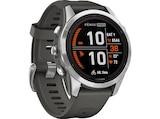 FENIX 7 S PRO SOLAR Smartwatch Silikon, 108-182 mm, Graphit/Edelstahl bei MediaMarkt Saturn im Kirchheim Prospekt für 599,99 €