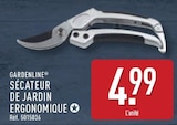 Sécateur de jardin ergonomique - Gardenline en promo chez Aldi Sécateur de jardin ergonomique - Gardenline dans le catalogue Aldi