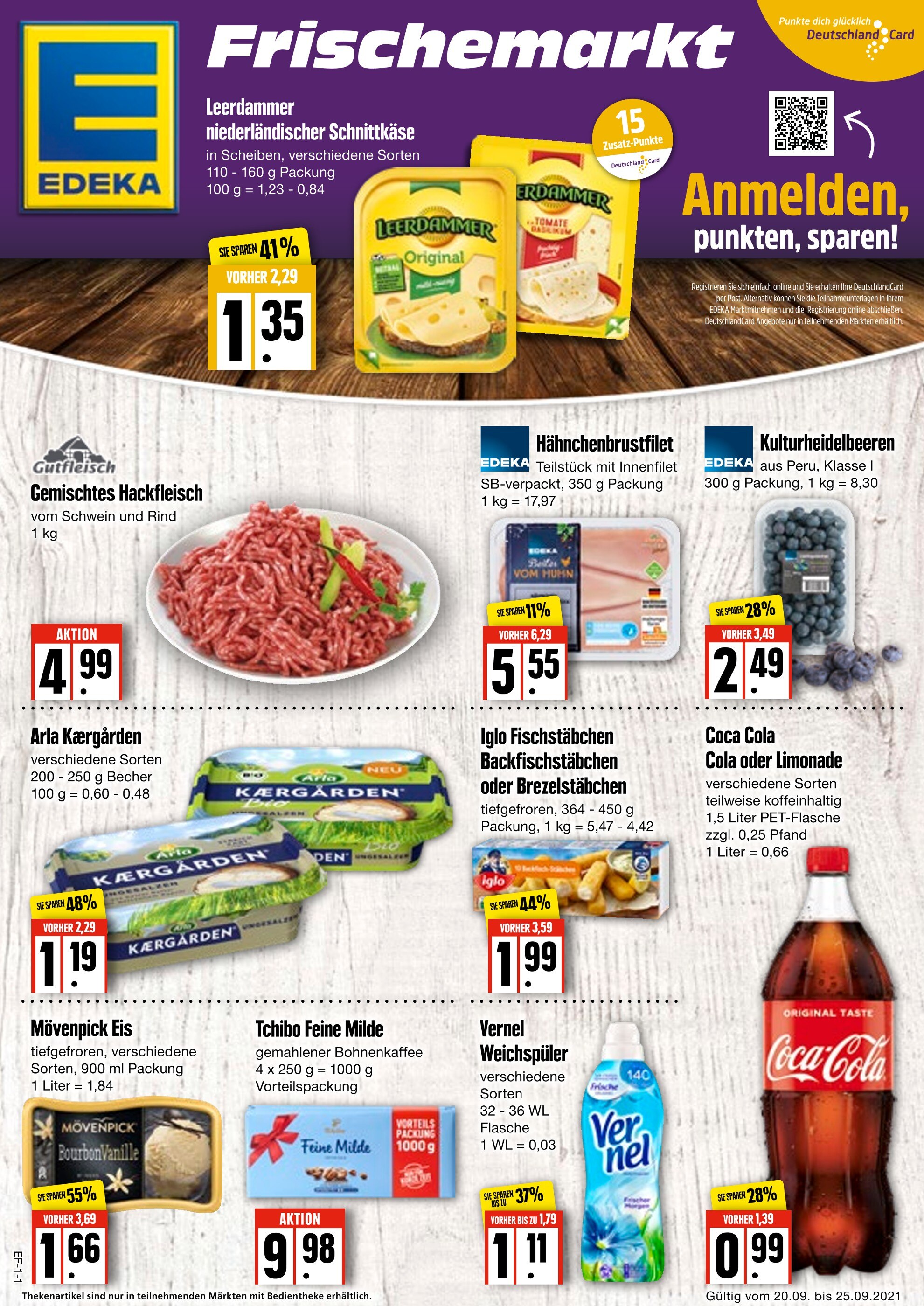 EDEKA Frischemarkt Prospekt für Hamburg mit 4 Seiten EDEKA Frischemarkt Prospekt für Hamburg: "Aktuelle Angebote", 4 Seiten, 20.09.2021 - 25.09.2021