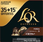 Capsules Espresso Forza Intensité 9 - L'OR dans le catalogue Intermarché Hyper
