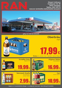 Bier im aktuellen RAN Prospekt (Kempten (Allgäu)) Bier im RAN Prospekt "RAN" mit 2 Seiten (Kempten (Allgäu))