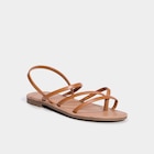 Sandales plates marron femme dans le catalogue La Halle