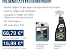 FELGENBEAST FELGENREINIGER 5 l im Angebot bei Bosch Car Service in Salzgitter FELGENBEAST FELGENREINIGER 5 l Angebote von SONAX bei Bosch Car Service Salzgitter für 16,99 €