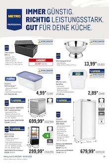 Geschirrspüler im METRO Prospekt "Wochenangebote Gastro + Gewinnspiel + MonatsMenü" mit 42 Seiten (Bergisch Gladbach)