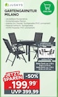 Gartengarnitur Milano im Angebot bei Marktkauf in Bietigheim-Bissingen Gartengarnitur Milano Angebote von Juskys bei Marktkauf Bietigheim-Bissingen für 199,99 €