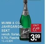 Jahrgangs-Sekt Angebote von Mumm & Co. bei EDEKA Gladbeck für 3,99 €