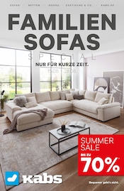 Sofa im Kabs Prospekt in Hamburg Aktueller Kabs Prospekt mit Sofa, "FAMILIENSOFAS SPEZIAL", Seite 1