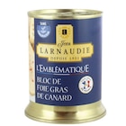 Foie gras de canard Entier "L'Emblématique" - JEAN LARNAUDIE à 19,79 € dans le catalogue Carrefour