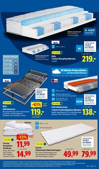 Matratze im Lidl Prospekt "LIDL LOHNT SICH" mit 73 Seiten (Hildesheim)