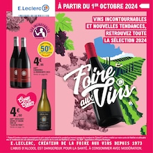 Prospectus Supermarchés de E.Leclerc à Le Fenouiller: "Foire aux Vins", 116 pages, 01/10/2024 - 12/10/2024