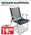 TEXTILENE KLAPPSTUHL im Angebot bei Wreesmann in Brandenburg TEXTILENE KLAPPSTUHL Angebote bei Wreesmann Brandenburg für 19,99 €