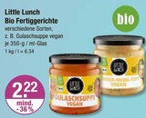 Bio Fertiggerichte von Little Lunch im aktuellen V-Markt Prospekt für 2,22 €