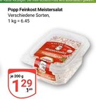 Aktuelle Feinkostlebensmittel Angebote bei GLOBUS in Duisburg Aktuelles Feinkost Meistersalat Angebot bei GLOBUS in Duisburg ab 1,29 €
