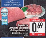 Bayerische Schweine-Schnitzel bei EDEKA im Prospekt "" für 0,69 €