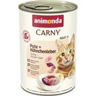 Aktuelles Animonda Cat Dose Carny Adult Pute & Hühnchenleber 400 g Angebot bei Zookauf in Neuss ab 1,99 €