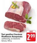 Zart gereiftes Charoluxe Rindfleisch: Rumpsteaks im Angebot bei E center in Speyer Zart gereiftes Charoluxe Rindfleisch: Rumpsteaks Angebote bei E center Speyer für 2,99 €