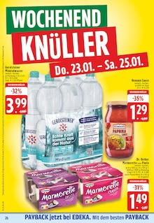 Mineralwasser im EDEKA Prospekt "Aktuelle Angebote" mit 28 Seiten (Düsseldorf)