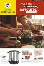 Catalogue Jardineries & Animaleries Espace Emeraude en cours à Saint-Domineuc et alentours, "Cuisinez conservez, savourez", 4 pages, 09/07/2025 - 02/08/2025