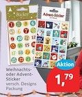 Weihnachts-Sticker im aktuellen budni Prospekt