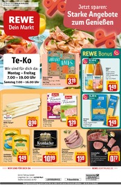 Getränke im REWE Prospekt in Marl Aktueller REWE Prospekt mit Getränke, "Dein Markt", Seite 1