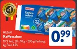 Kaffeesahne im ALDI SÜD Prospekt Kaffeesahne von MILSANI im aktuellen ALDI SÜD Prospekt für 0,99 €