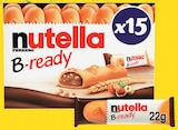 B-ready biscuits fourrés x15 - Nutella en promo chez Intermarché Hyper B-ready biscuits fourrés x15 - Nutella dans le catalogue Intermarché Hyper