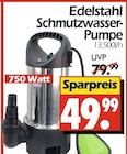 Edelstahl Schmutzwasser-Pumpe bei Wreesmann im Norden Prospekt für 49,99 €