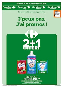 Prospectus Carrefour Proximité de la semaine "J’peux pas, J’ai promos !" avec 1 pages, valide du 20/05/2025 au 01/06/2025 pour Blagnac et alentours