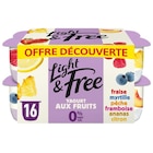 Yaourts aux fruits 0% "Offre découverte" - LIGHT&FREE dans le catalogue Carrefour Market