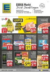 EDEKA Supermarkt Prospekt der aktuellen Woche mit 28 Seiten, gültig von 07.09.2026 bis 12.09.2026, in Reichshof und Umgebung Aktueller EDEKA Supermarkt Prospekt in Reichshof und Umgebung, "Aktuelle Angebote" mit 28 Seiten, 07.09.2026 - 12.09.2026