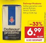 Prodomo von Dallmayr für 6,99 € bei Netto Marken-Discount im Angebot Prodomo von Dallmayr im aktuellen Netto Marken-Discount Prospekt