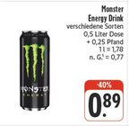 Energy Drink bei nah und gut im Prospekt "" für 0,89 €