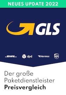 GLS Prospekt "Großer Paketdienstleister Vergleich" mit 5 Seiten