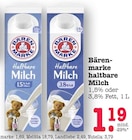 Haltbare Milch 1,5% Fett Angebote von Bärenmarke bei E center Mannheim für 1,19 €
