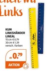 Linkshänder Lineal 15 cm von KUM für 0,79 € bei Müller im Angebot Linkshänder Lineal 15 cm von KUM im aktuellen Müller Prospekt