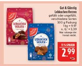 Lebkuchen Herzen gefüllt Angebote von Gut & Günstig bei Marktkauf Görlitz für 2,99 €