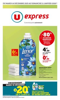 Catalogue U Express à Rueil-Malmaison cette semaine, valable du 16/12/2025 au 11/01/2026 Prospectus U Express à Rueil-Malmaison, "U Express", 6 pages de promos valables du 16/12/2025 au 11/01/2026