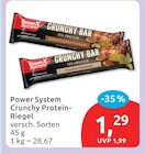 Crunchy Protein-Riegel von Power System für 1,29 € bei budni im Angebot Crunchy Protein-Riegel von Power System im aktuellen budni Prospekt