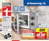 Mikrowelle Angebote von SILVERCREST KITCHEN TOOLS bei Lidl Langenfeld für 49,99 €