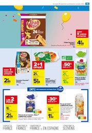 Prix et réduction Lait dans le prospectus Carrefour Market en cours Offre Lait dans le catalogue Carrefour Market du moment à la page 21
