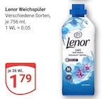 Weichspüler im Angebot bei GLOBUS in Hürth Weichspüler Angebote von Lenor bei GLOBUS Hürth für 1,79 €