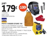 Promo Poste à souder Gysarc 160 à 179,00 € dans le catalogue E.Leclerc à Montataire