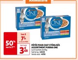 PÂTÉE POUR CHAT STÉRILISÉS ASSORTIMENT - PURINA ONE - Auchan Supermarché à Argenteuil PÂTÉE POUR CHAT STÉRILISÉS ASSORTIMENT - PURINA ONE en promo chez Auchan Supermarché Argenteuil à 7,35 €