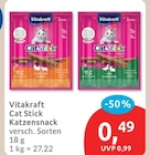 Cat Stick Katzensnack von Vitakraft für 0,49 € bei budni im Angebot Cat Stick Katzensnack von Vitakraft im aktuellen budni Prospekt